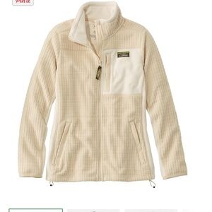 L.L. Bean Beige Fleece Jacket